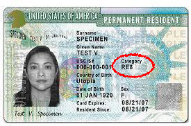 Class of Admission on Green Card